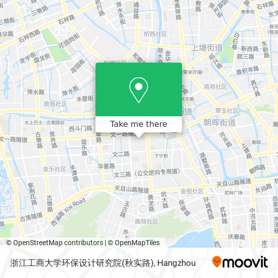 浙江工商大学环保设计研究院(秋实路) map