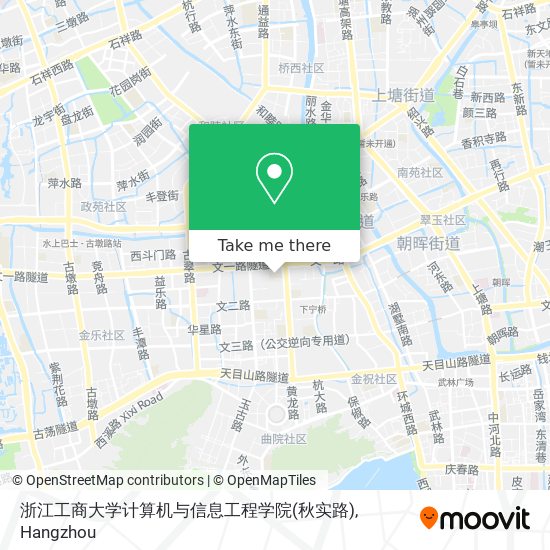 浙江工商大学计算机与信息工程学院(秋实路) map