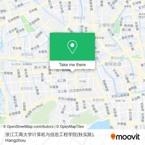 浙江工商大学计算机与信息工程学院(秋实路) map