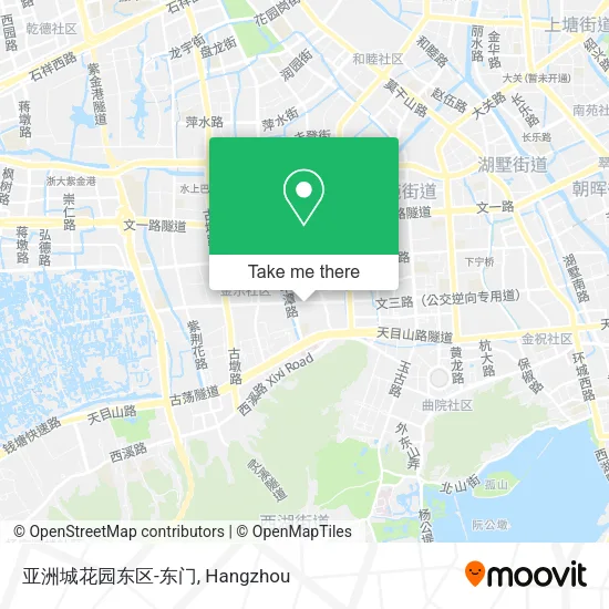 亚洲城花园东区-东门 map