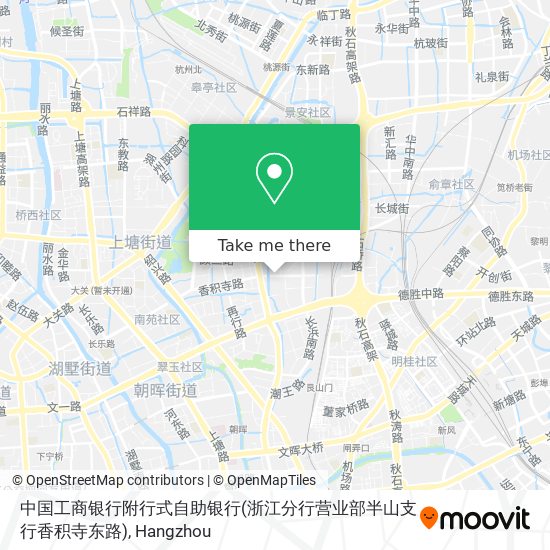 中国工商银行附行式自助银行(浙江分行营业部半山支行香积寺东路) map