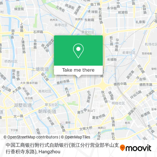 中国工商银行附行式自助银行(浙江分行营业部半山支行香积寺东路) map