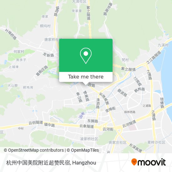 杭州中国美院附近超赞民宿 map