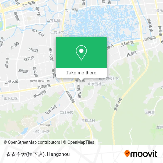 衣衣不舍(留下店) map