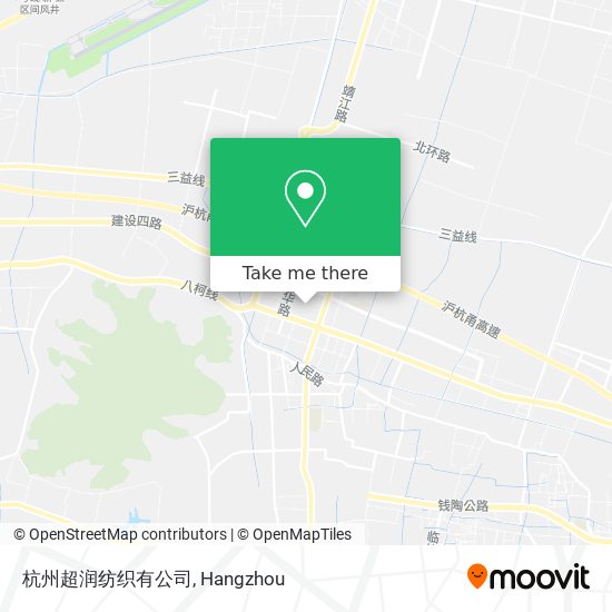 杭州超润纺织有公司 map