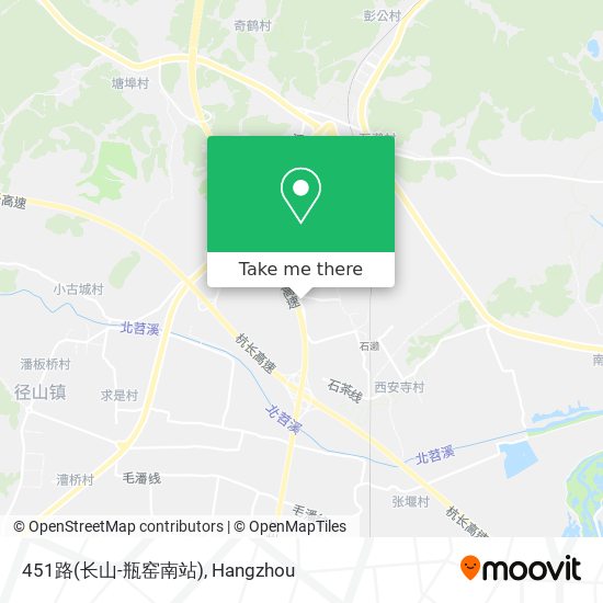 451路(长山-瓶窑南站) map