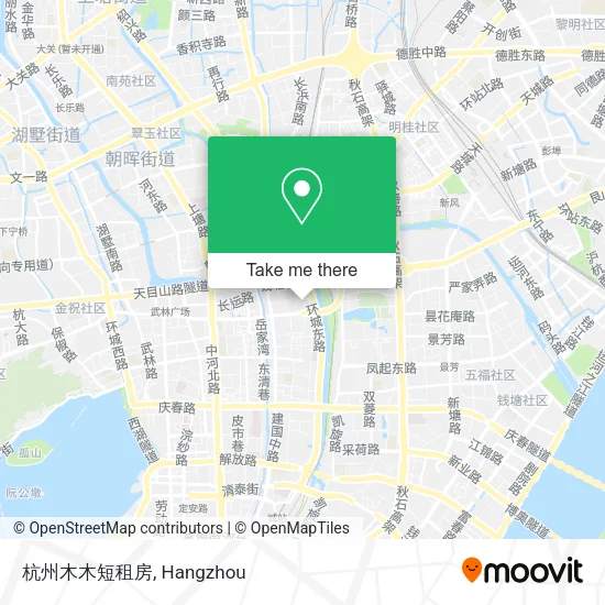 杭州木木短租房 map