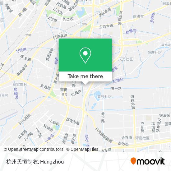 杭州天恒制衣 map