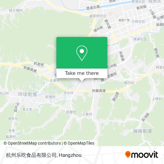 杭州乐吃食品有限公司 map