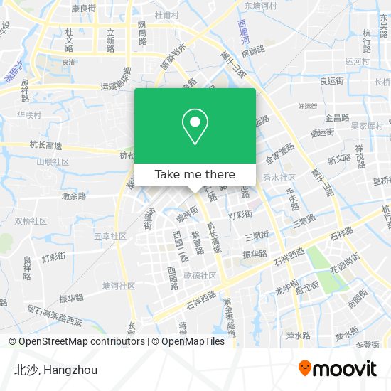 北沙 map