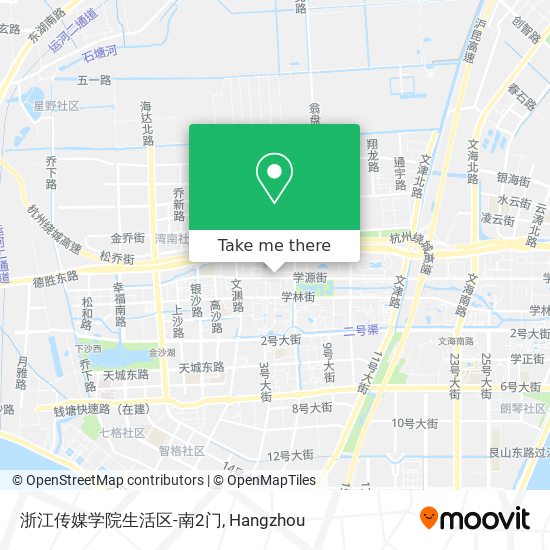 浙江传媒学院生活区-南2门 map