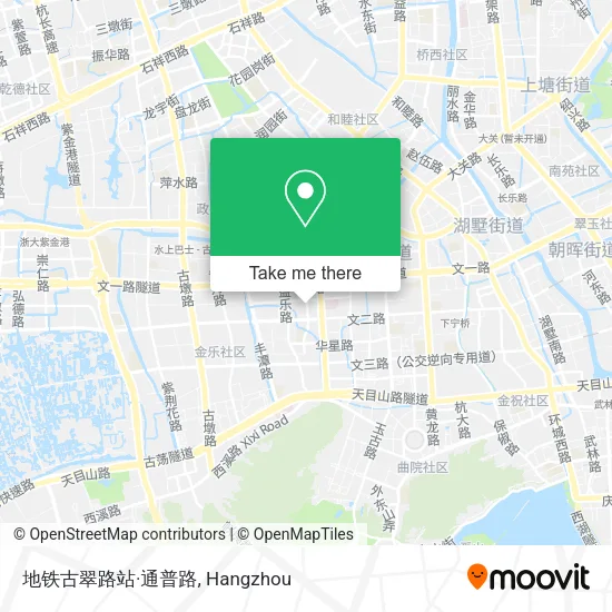 地铁古翠路站·通普路 map