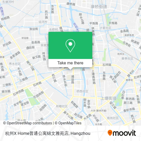杭州X Home普通公寓锦文雅苑店 map