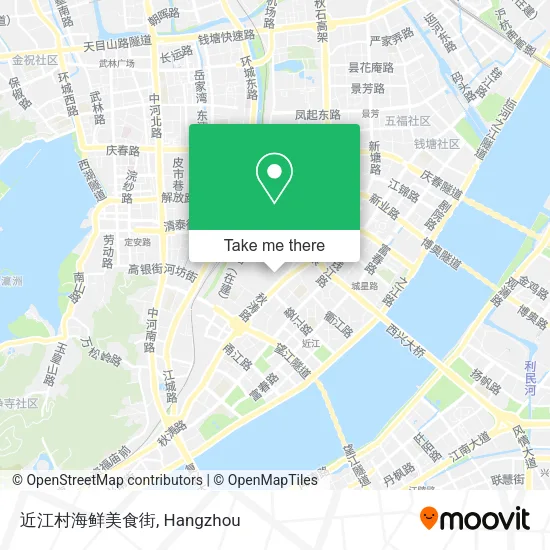 近江村海鲜美食街 map