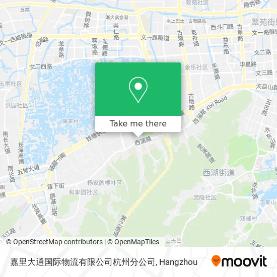 嘉里大通国际物流有限公司杭州分公司 map