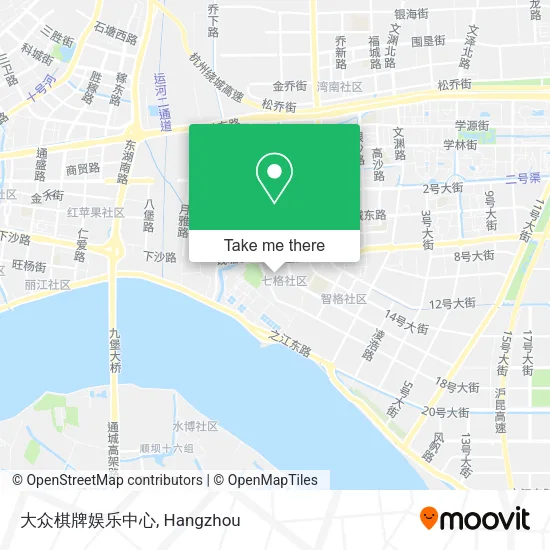 大众棋牌娱乐中心 map