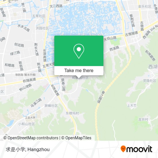 求是小学 map
