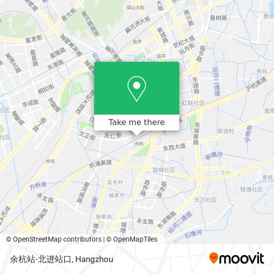 余杭站-北进站口 map
