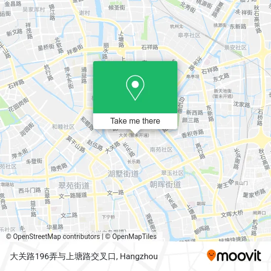 大关路196弄与上塘路交叉口 map