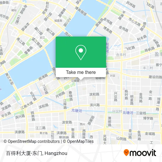 百得利大厦-东门 map