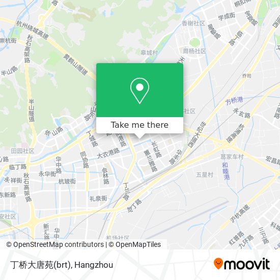 丁桥大唐苑(brt) map