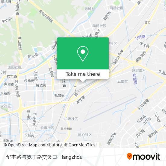 华丰路与笕丁路交叉口 map