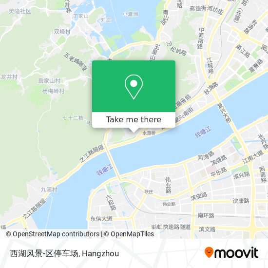西湖风景-区停车场 map