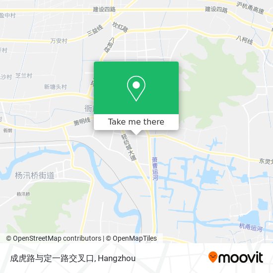 成虎路与定一路交叉口 map