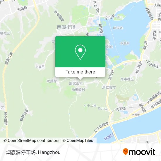 烟霞洞停车场 map