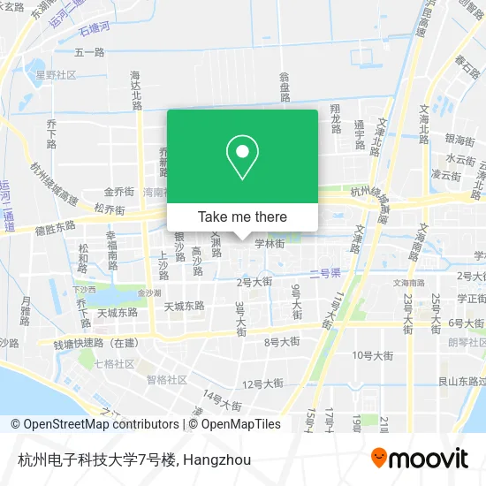 杭州电子科技大学7号楼 map