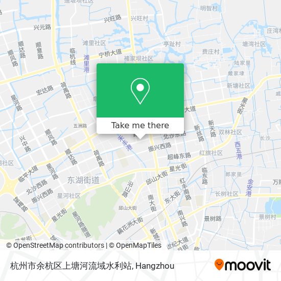 杭州市余杭区上塘河流域水利站 map