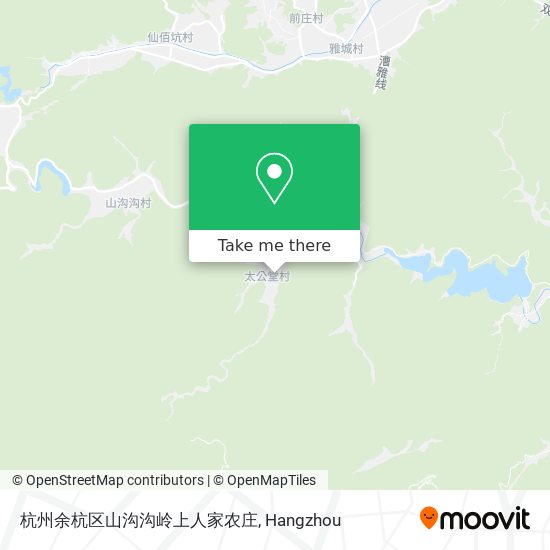 杭州余杭区山沟沟岭上人家农庄 map