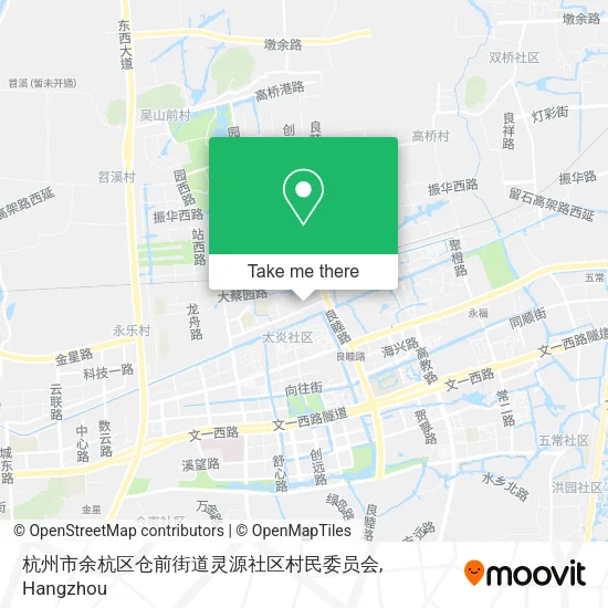 杭州市余杭区仓前街道灵源社区村民委员会 map