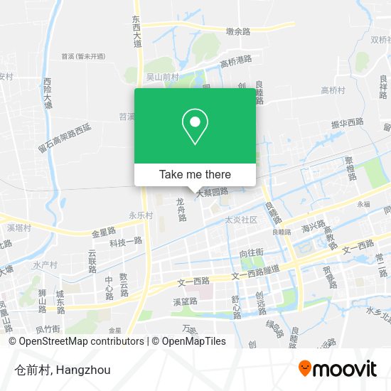 仓前村 map