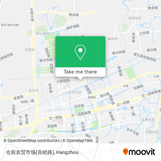 仓前农贸市场(良睦路) map