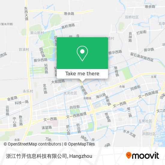 浙江竹开信息科技有限公司 map