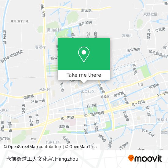 仓前街道工人文化宫 map
