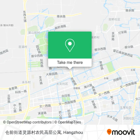 仓前街道灵源村农民高层公寓 map