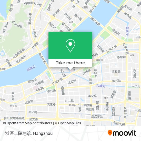 浙医二院急诊 map