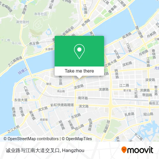 诚业路与江南大道交叉口 map