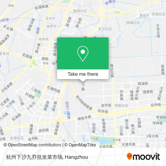 杭州下沙九乔批发菜市场 map