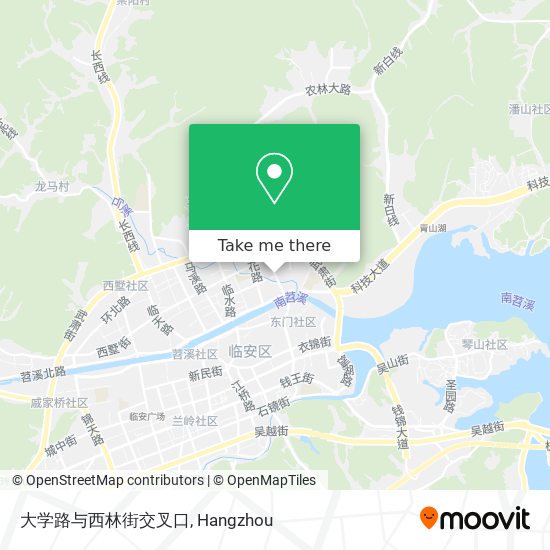 大学路与西林街交叉口 map
