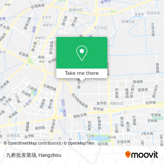 九桥批发菜场 map