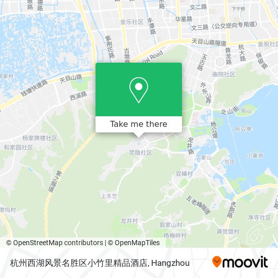 杭州西湖风景名胜区小竹里精品酒店 map