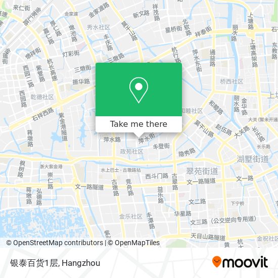 银泰百货1层 map