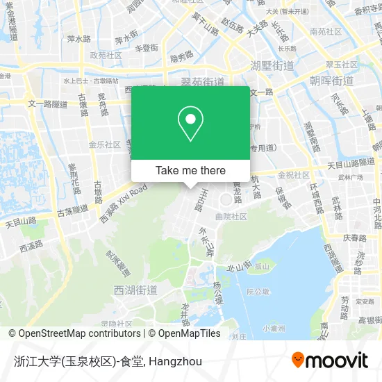 浙江大学(玉泉校区)-食堂 map