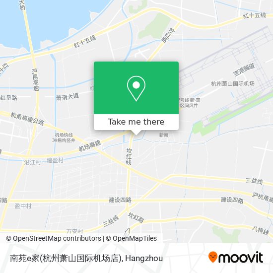 南苑e家(杭州萧山国际机场店) map