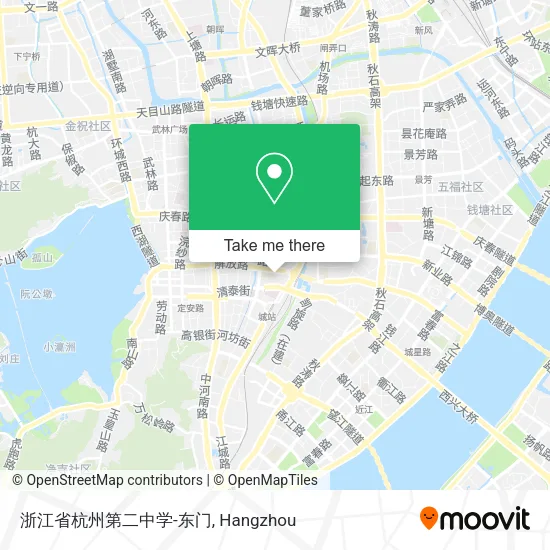 浙江省杭州第二中学-东门 map