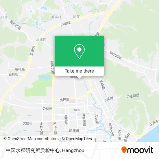 中国水稻研究所质检中心 map