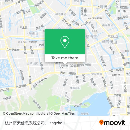 杭州南天信息系统公司 map